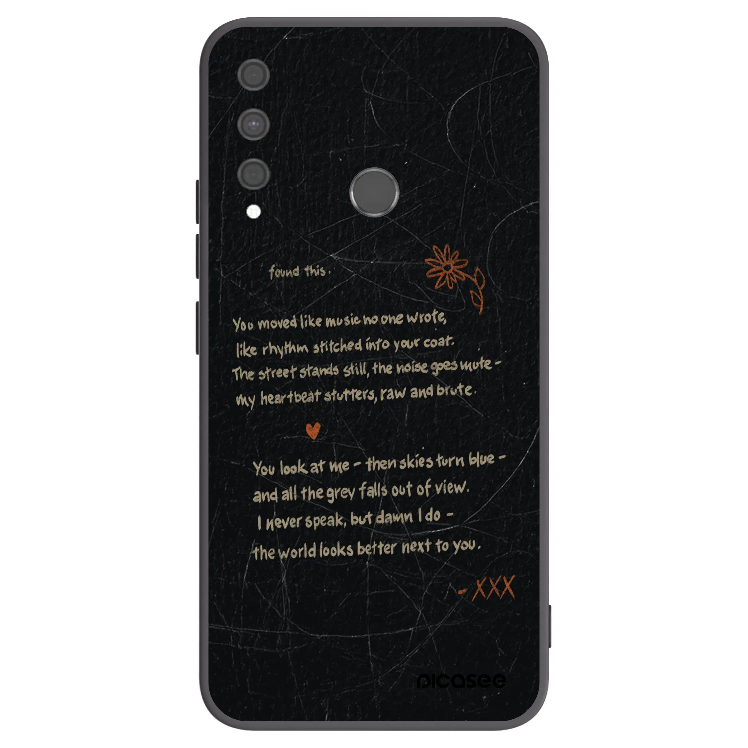 Picasee silikonski črni ovitek za Huawei P40 Lite E - POET