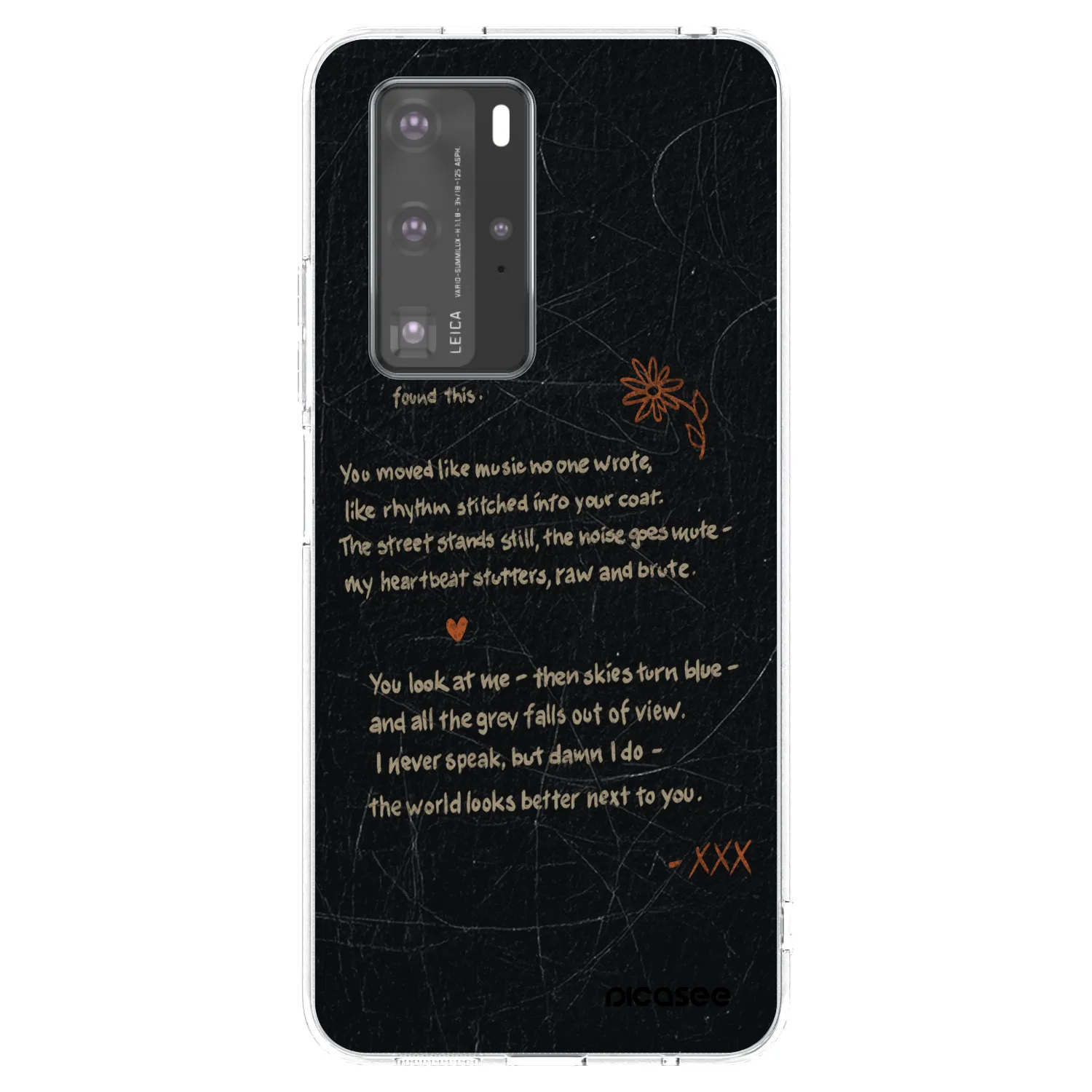Picasee silikonski prozorni ovitek za Huawei P40 Pro - POET