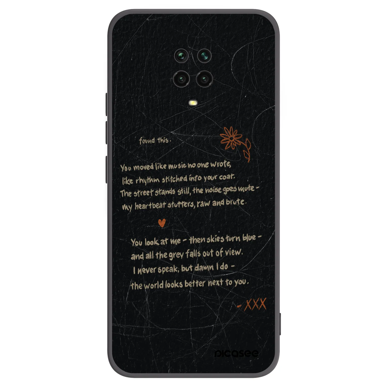 Picasee silikonski črni ovitek za Xiaomi Redmi Note 9 Pro - POET