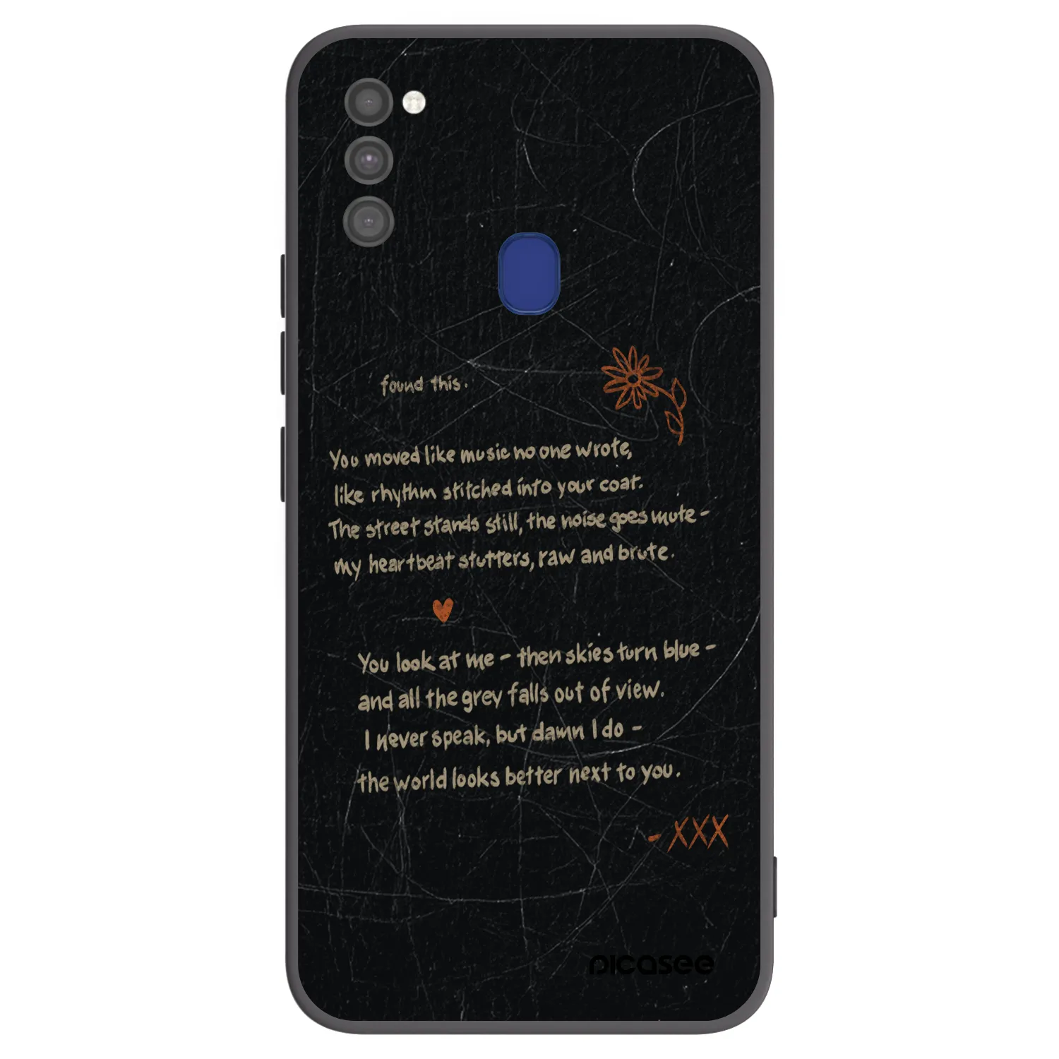 Picasee silikonski črni ovitek za Samsung Galaxy M21 M215F - POET