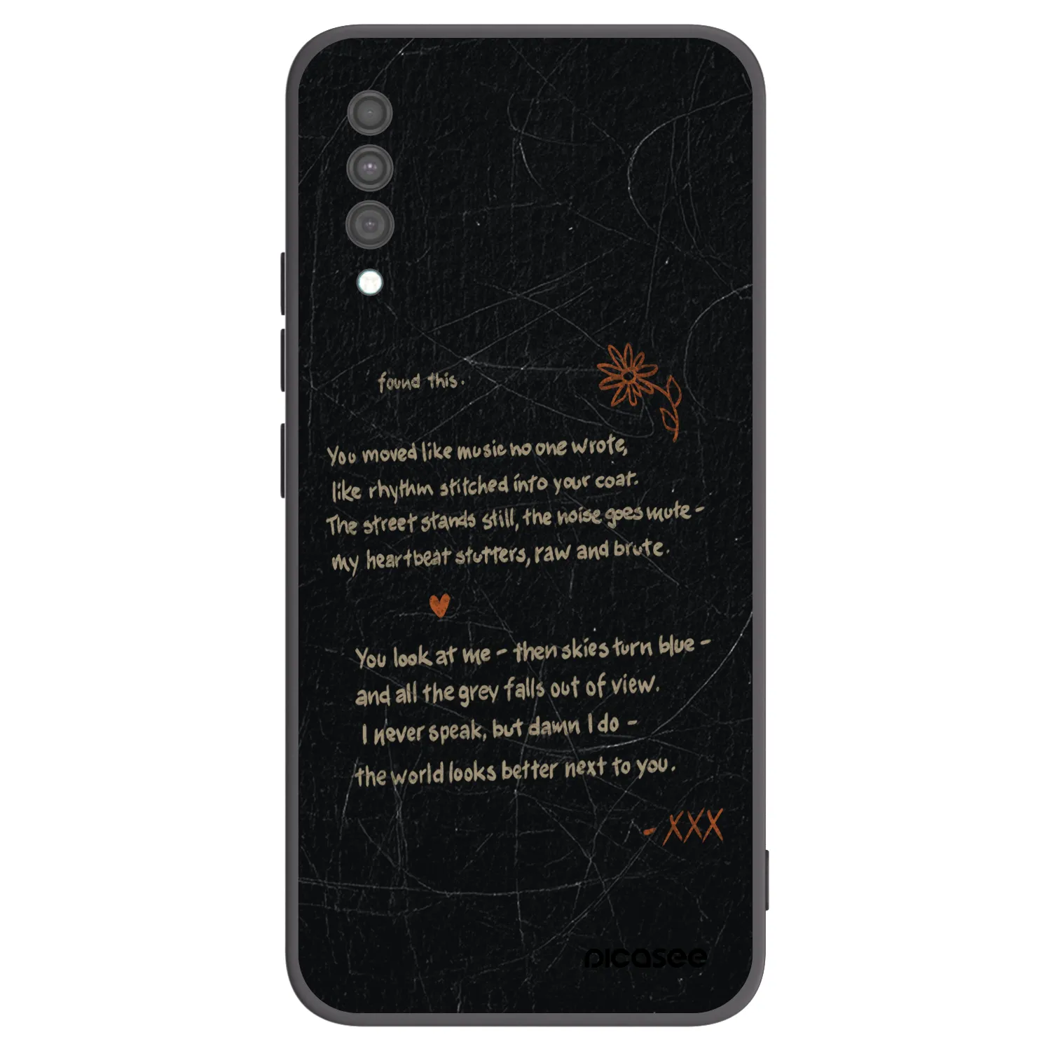 Picasee silikonski črni ovitek za Samsung Galaxy A30s A307F - POET