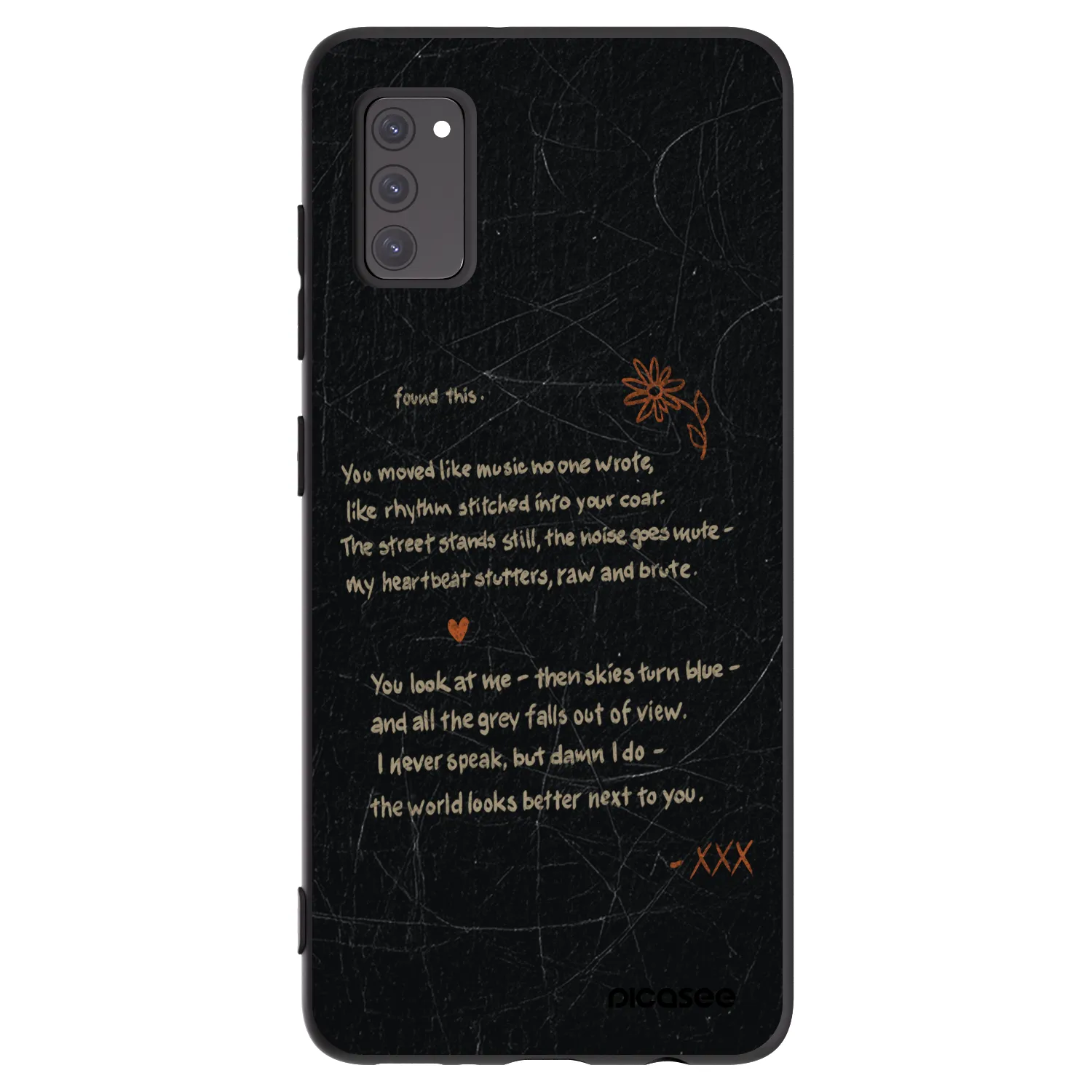 Picasee silikonski črni ovitek za Samsung Galaxy A41 A415F - POET