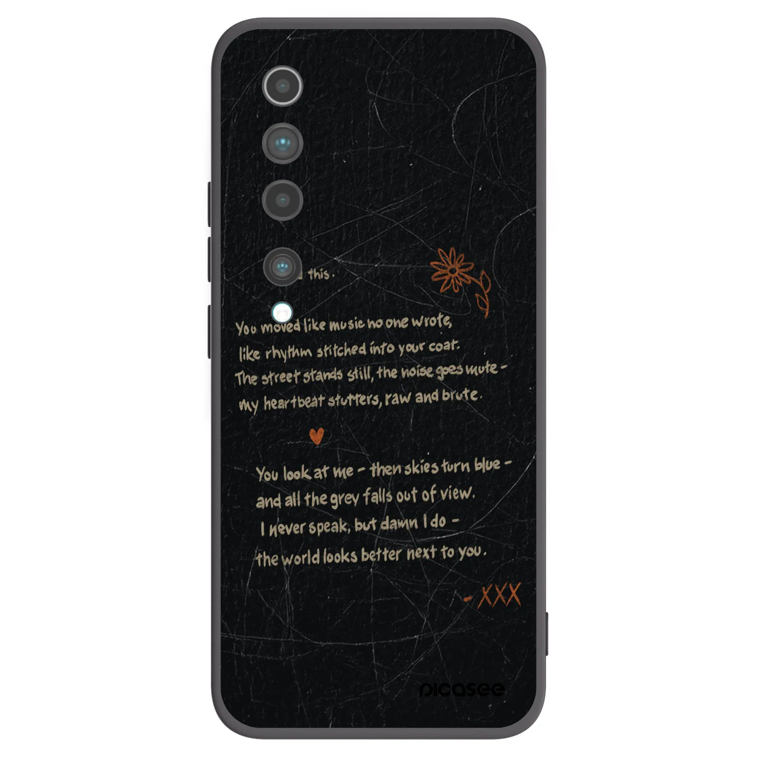 Picasee silikonski črni ovitek za Xiaomi Mi 10 - POET