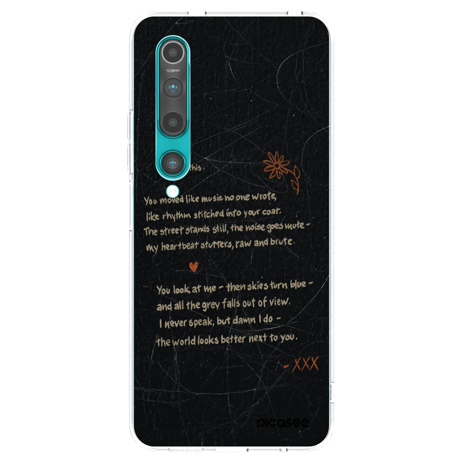 Picasee silikonski prozorni ovitek za Xiaomi Mi 10 - POET
