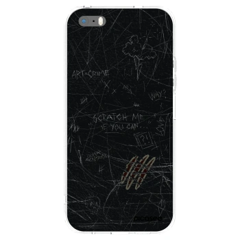 Picasee silikonski prozorni ovitek za Apple iPhone 5/5S/SE - SCRATCH