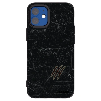 Picasee silikonski črni ovitek za Apple iPhone 12 mini - SCRATCH