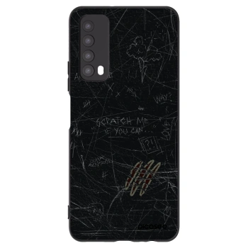 Picasee silikonski črni ovitek za Huawei P Smart 2021 - SCRATCH