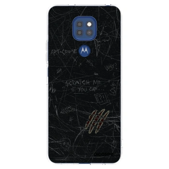 Picasee silikonski prozorni ovitek za Motorola Moto G9 Play - SCRATCH