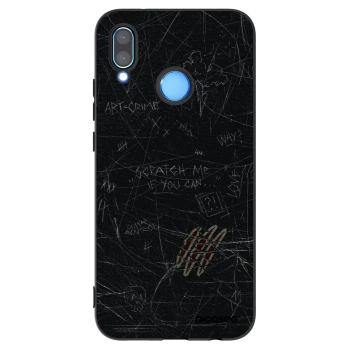Picasee silikonski črni ovitek za Huawei P20 Lite - SCRATCH