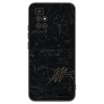 Picasee silikonski črni ovitek za Xiaomi Redmi 10 - SCRATCH