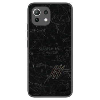 Picasee silikonski črni ovitek za Xiaomi 11 Lite 5G NE - SCRATCH