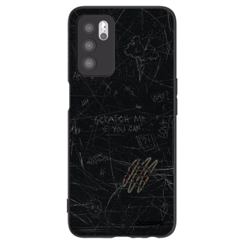 Picasee silikonski črni ovitek za OPPO A16s - SCRATCH