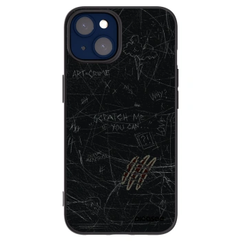 Picasee silikonski črni ovitek za Apple iPhone 14 - SCRATCH