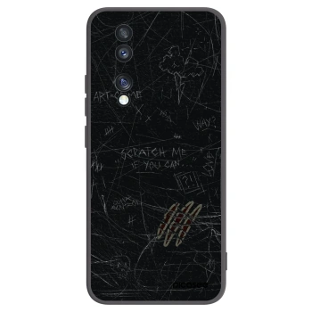 Picasee silikonski črni ovitek za Honor 70 - SCRATCH