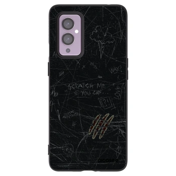 Picasee silikonski črni ovitek za OnePlus 9 - SCRATCH