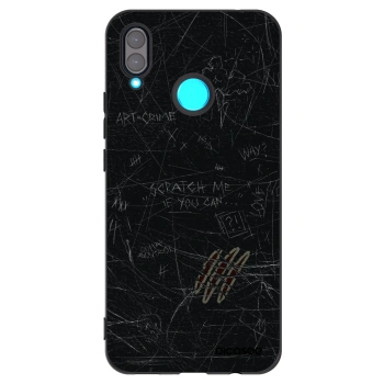 Picasee silikonski črni ovitek za Huawei Nova 3 - SCRATCH