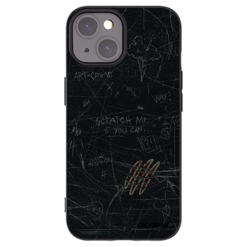 Picasee silikonski črni ovitek za Apple iPhone 15 - SCRATCH