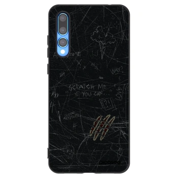 Picasee silikonski črni ovitek za Huawei P20 Pro - SCRATCH