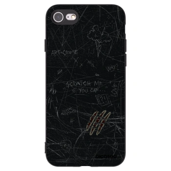 Picasee silikonski črni ovitek za Apple iPhone 8 - SCRATCH