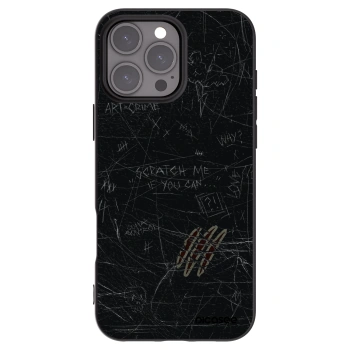 Picasee silikonski črni ovitek za Apple iPhone 16 Pro Max - SCRATCH