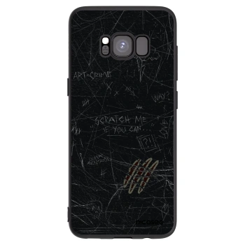 Picasee silikonski črni ovitek za Samsung Galaxy S8 G950F - SCRATCH