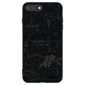 Picasee silikonski črni ovitek za Apple iPhone 8 Plus - SCRATCH