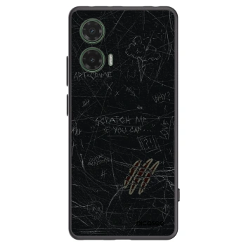 Picasee silikonski črni ovitek za Motorola Moto G35 5G - SCRATCH