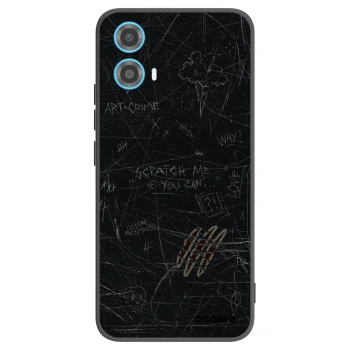Picasee silikonski črni ovitek za Motorola Moto G34 5G - SCRATCH