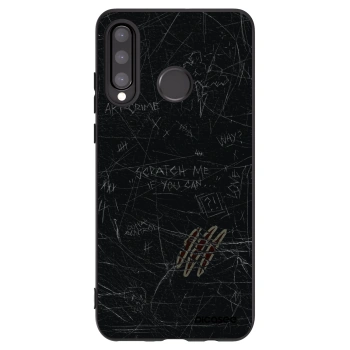Picasee silikonski črni ovitek za Huawei P30 Lite - SCRATCH