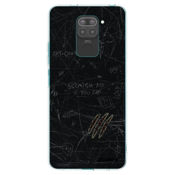 Picasee silikonski črni ovitek za Xiaomi Redmi Note 9 - SCRATCH