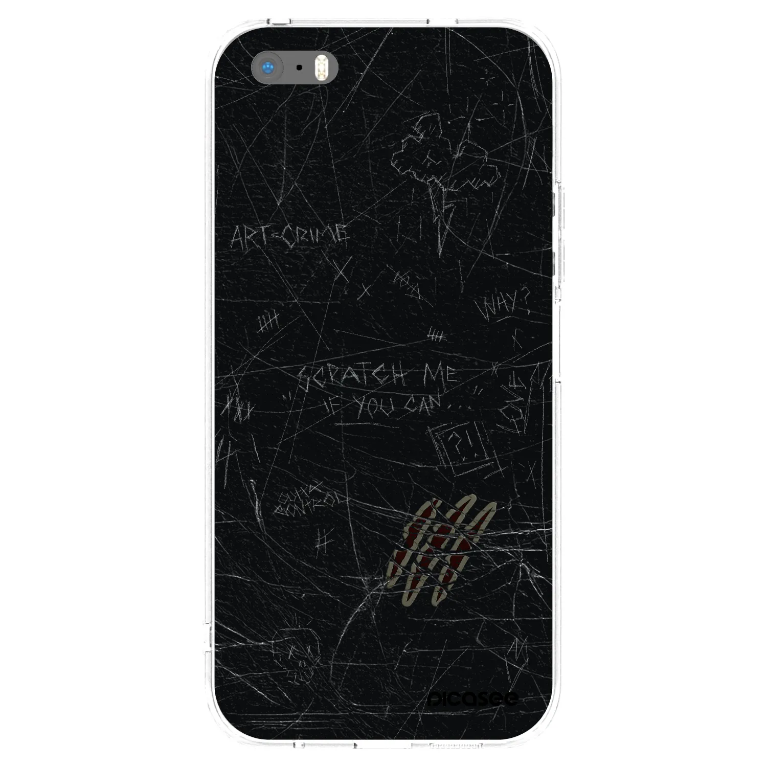 Picasee silikonski prozorni ovitek za Apple iPhone 5/5S/SE - SCRATCH