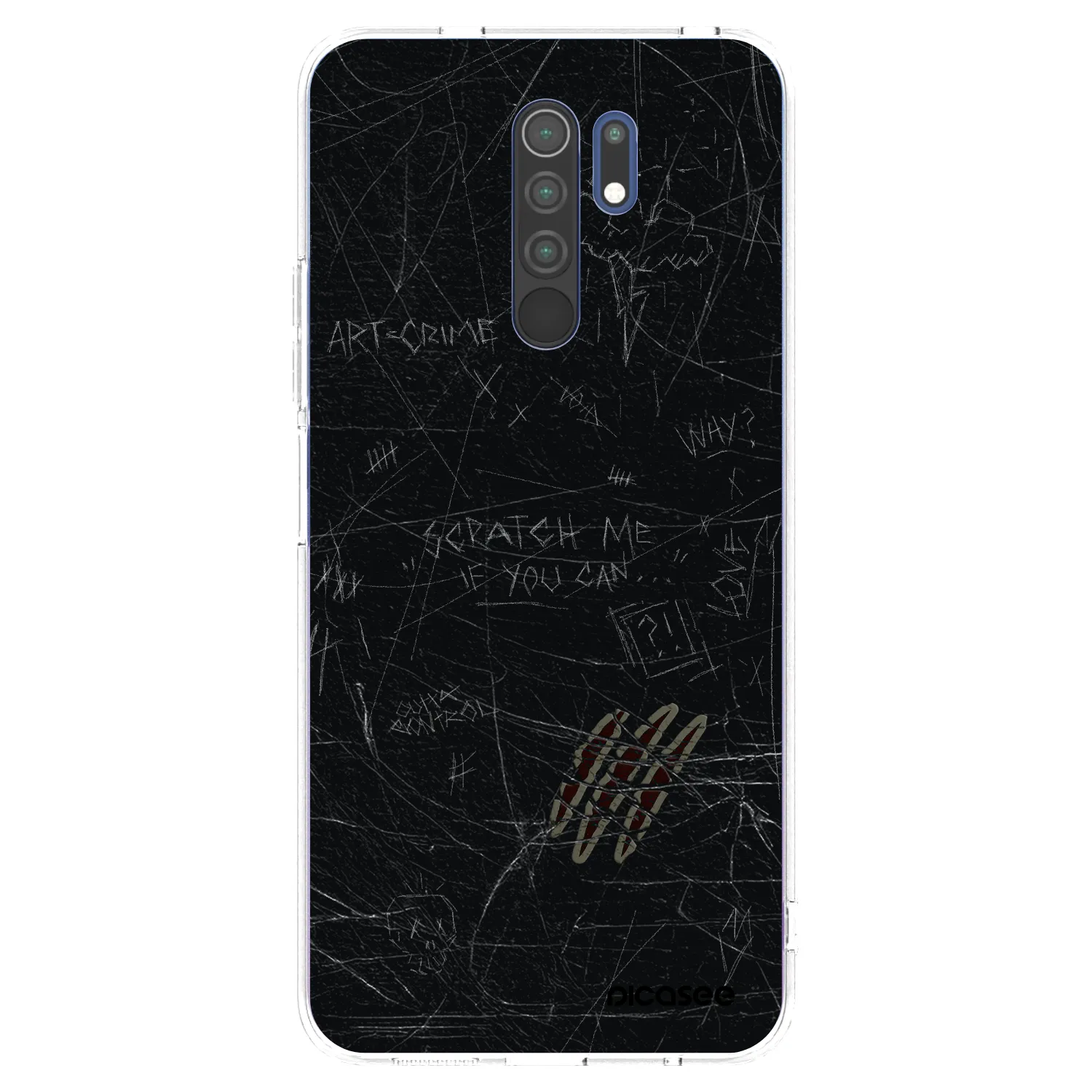 Picasee silikonski prozorni ovitek za Xiaomi Redmi 9 - SCRATCH