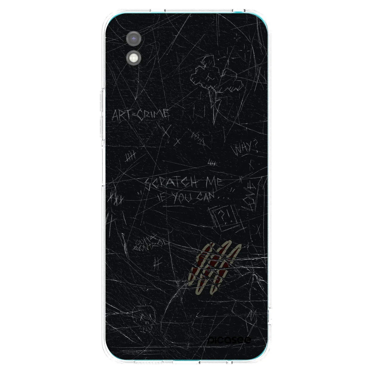 Picasee silikonski črni ovitek za Xiaomi Redmi 9A - SCRATCH