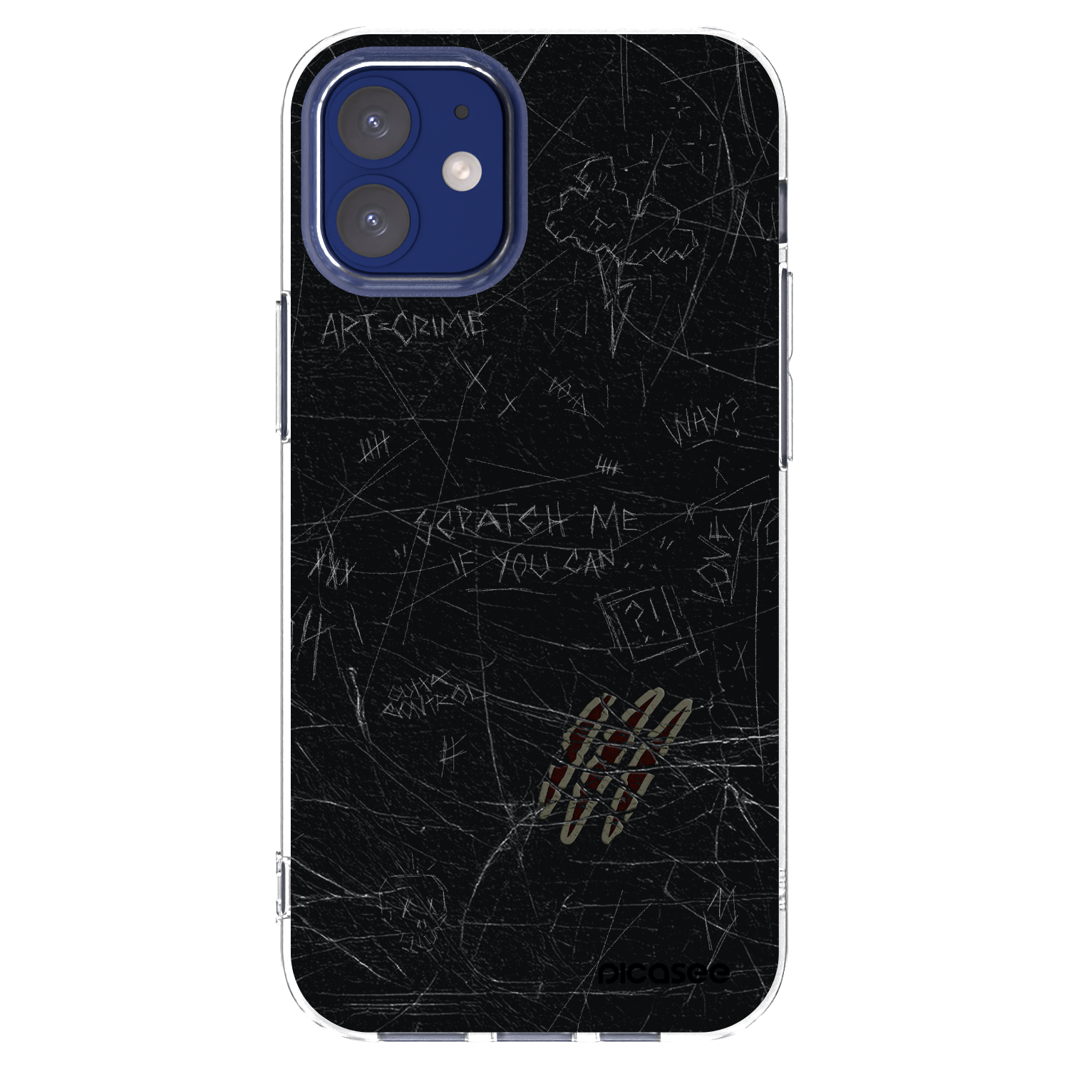 Picasee silikonski prozorni ovitek za Apple iPhone 12 mini - SCRATCH