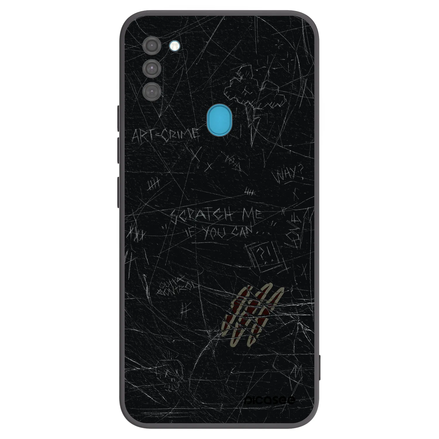 Picasee silikonski črni ovitek za Samsung Galaxy M11 - SCRATCH