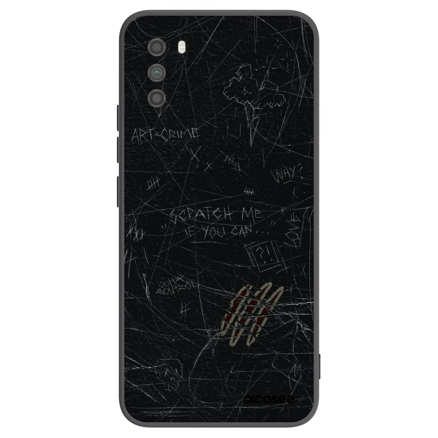 Picasee silikonski črni ovitek za Xiaomi Poco M3 - SCRATCH