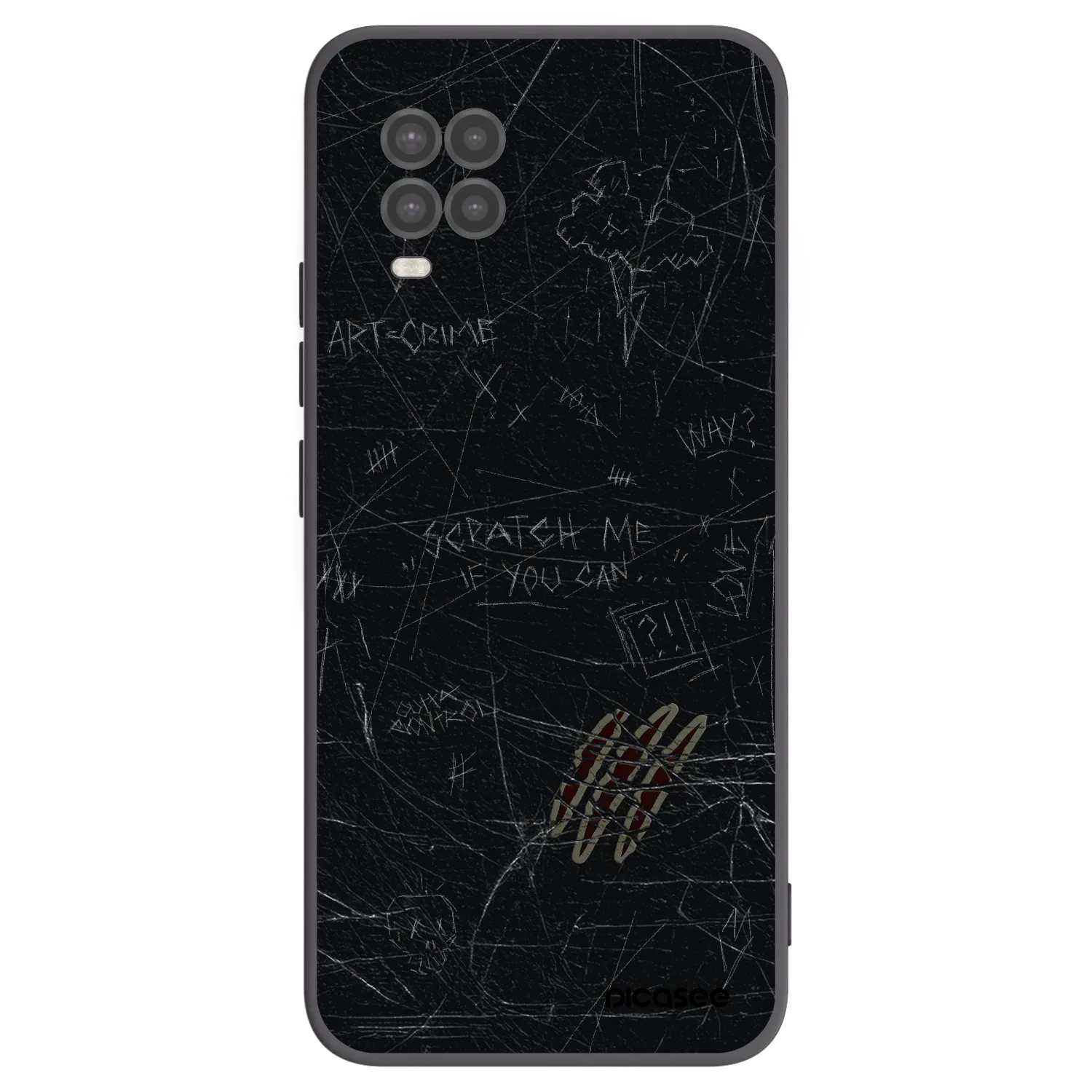 Picasee silikonski črni ovitek za Xiaomi Mi 10 Lite - SCRATCH