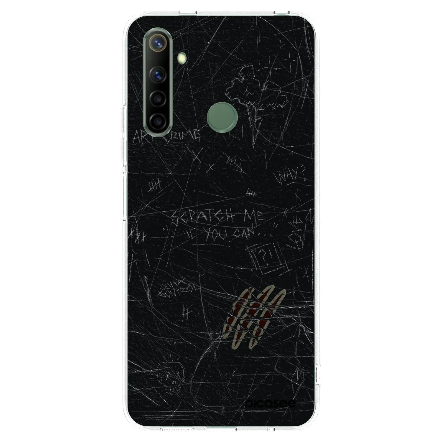 Picasee silikonski prozorni ovitek za Realme 6i - SCRATCH