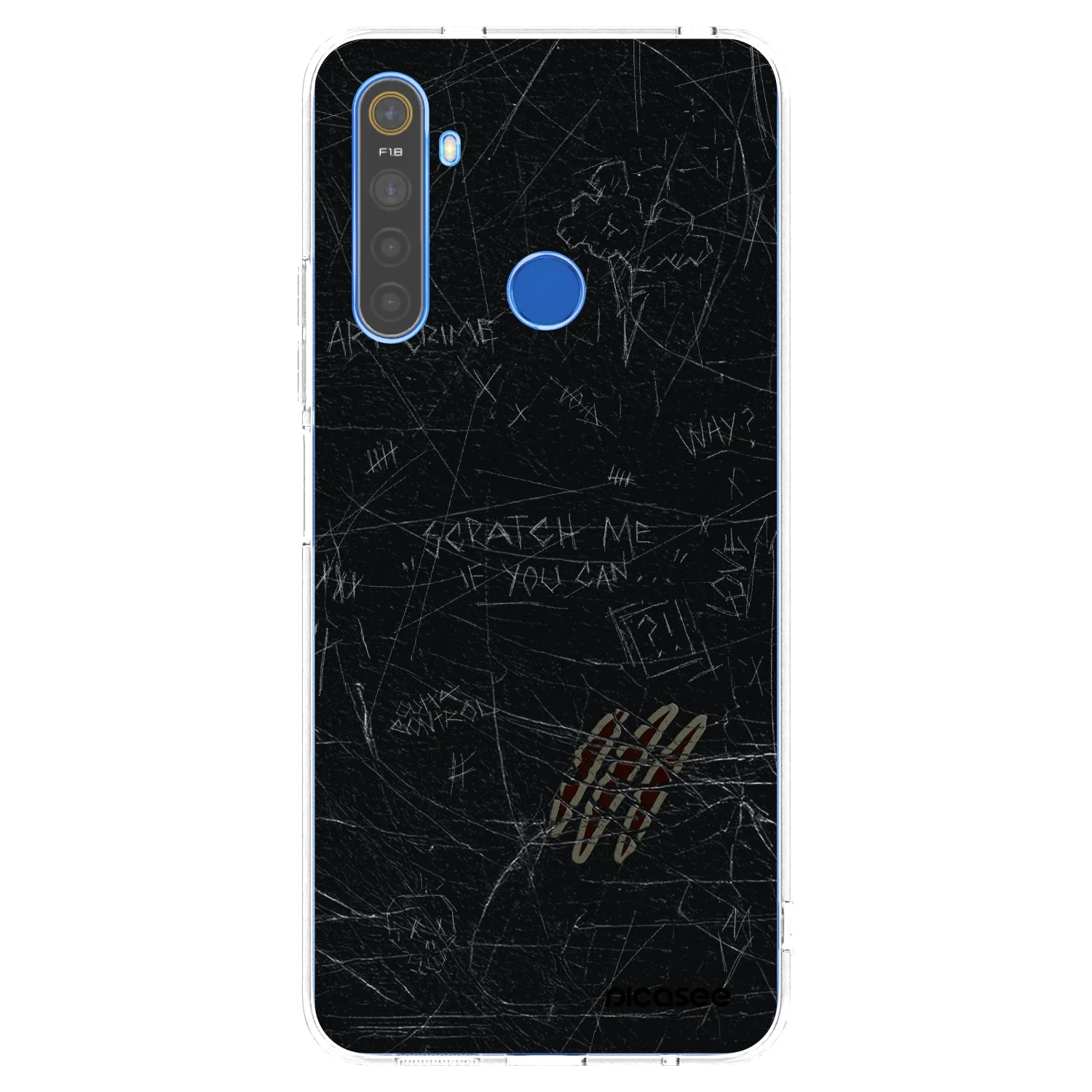 Picasee silikonski prozorni ovitek za Realme 5 - SCRATCH