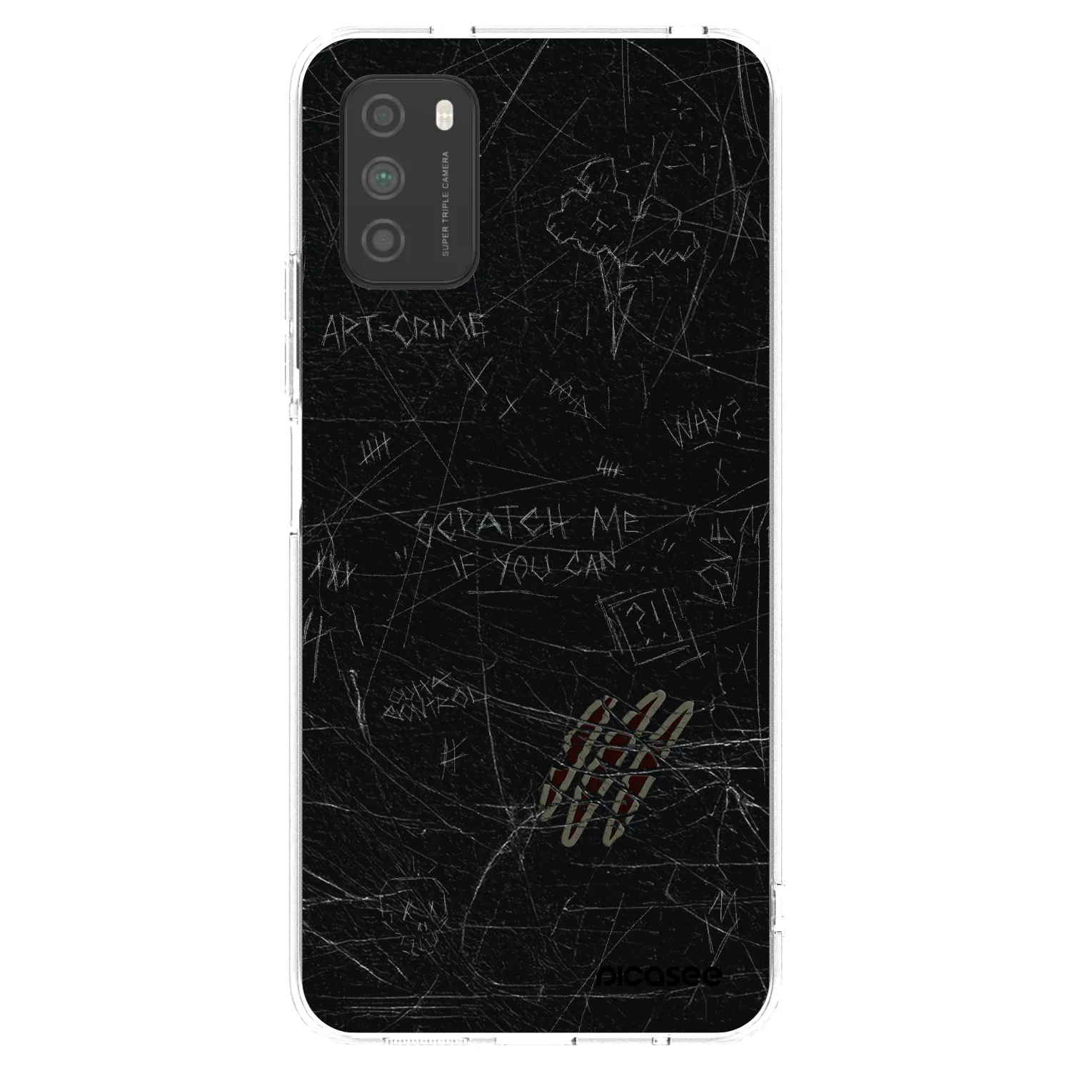 Picasee silikonski prozorni ovitek za Xiaomi Poco M3 - SCRATCH