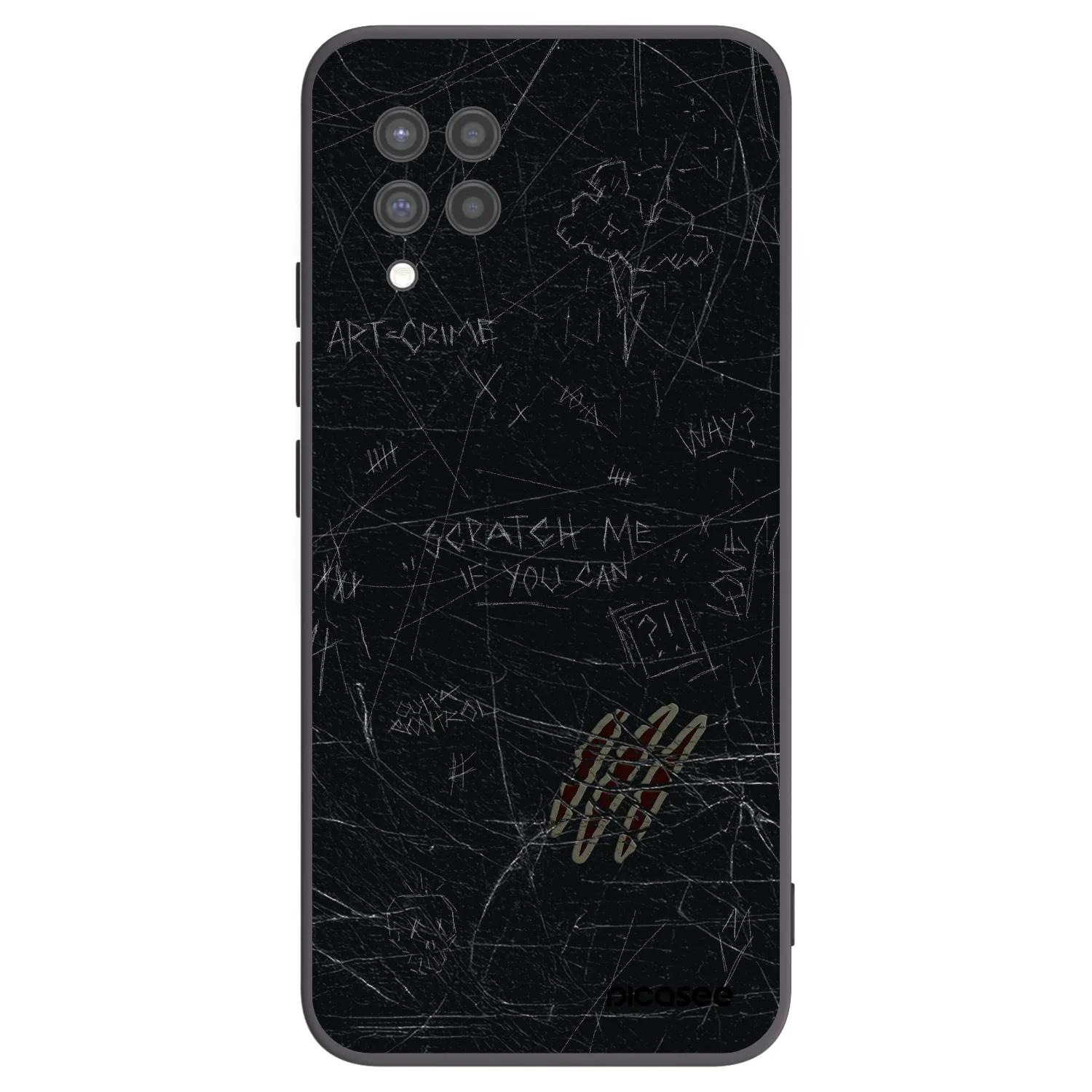Picasee silikonski črni ovitek za Samsung Galaxy A42 A426B - SCRATCH
