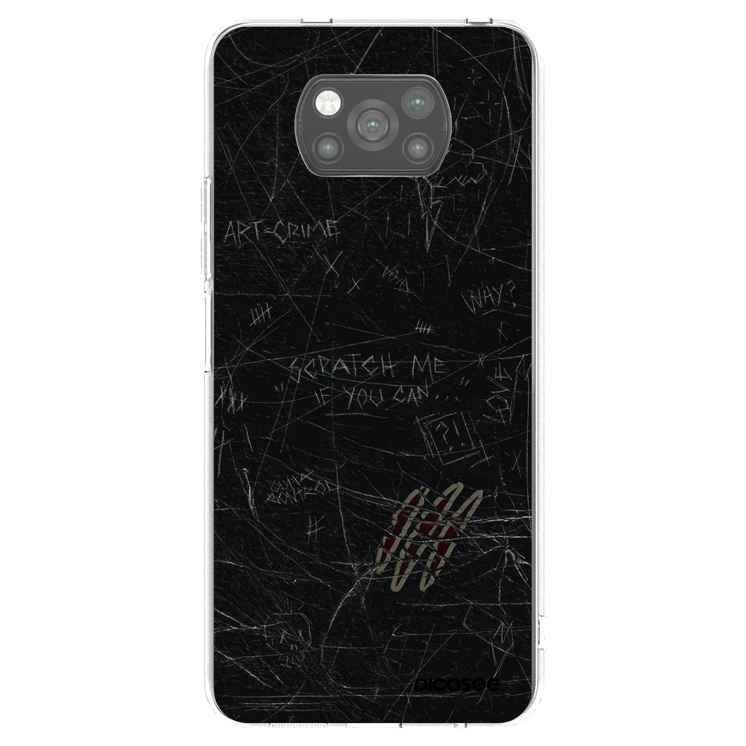 Picasee silikonski črni ovitek za Xiaomi Poco X3 Pro - SCRATCH
