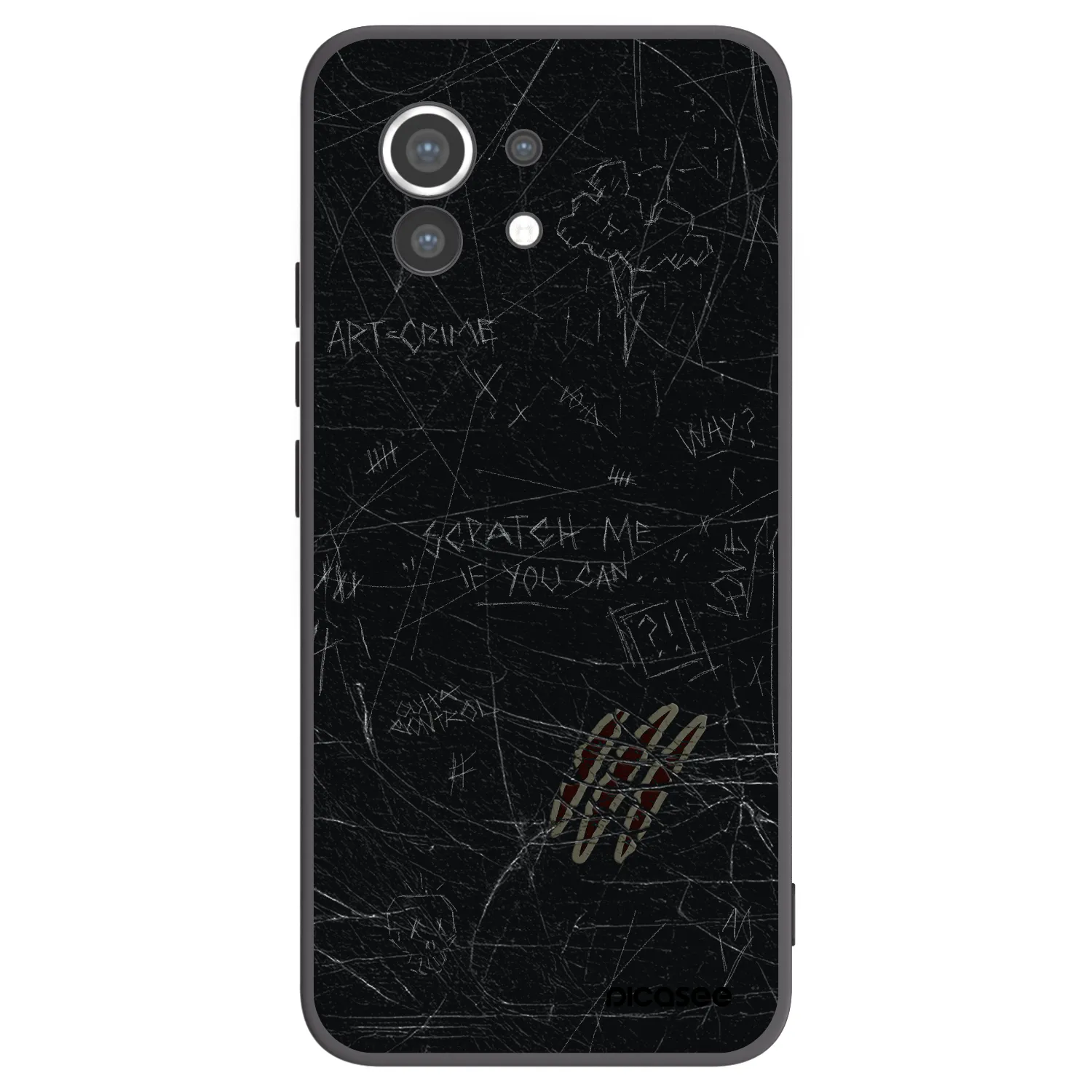 Picasee silikonski črni ovitek za Xiaomi Mi 11 - SCRATCH