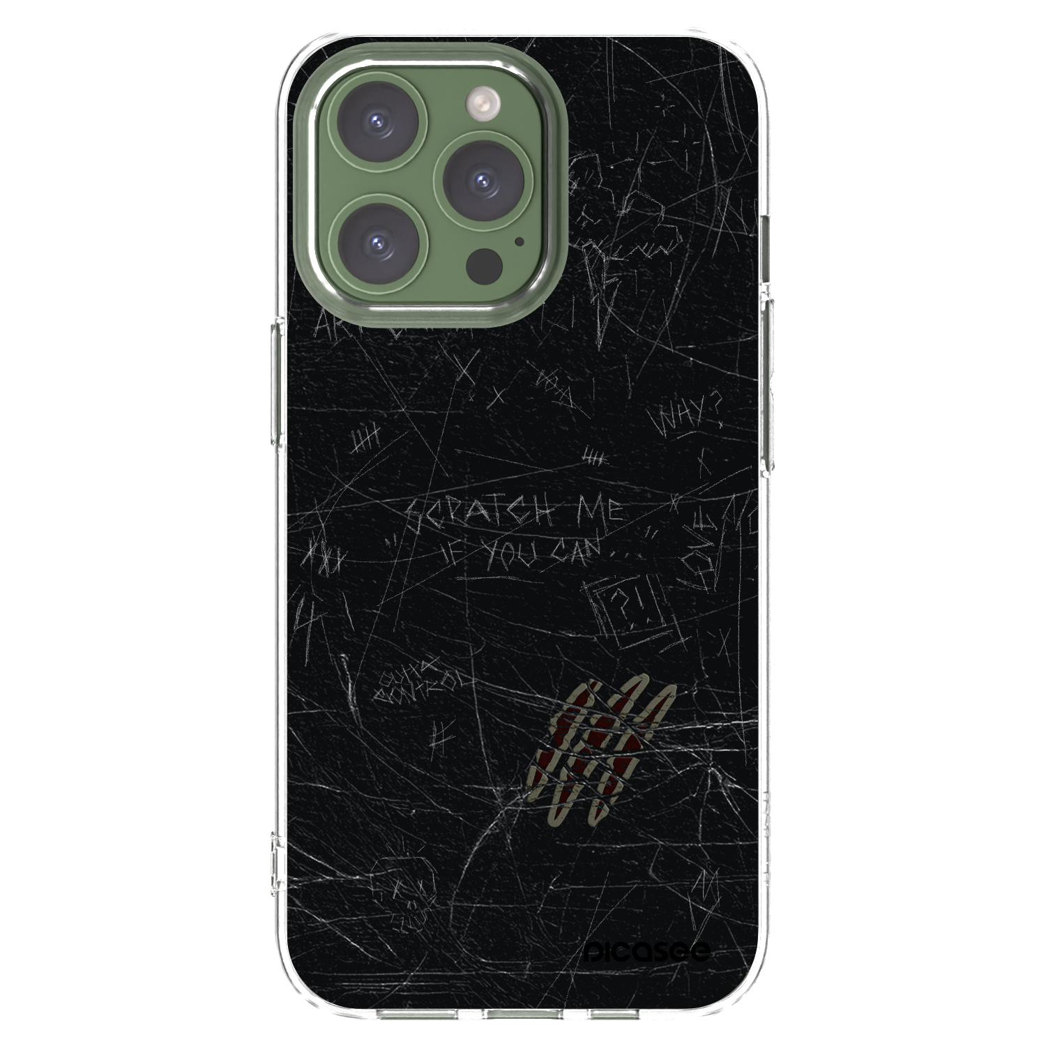 Picasee silikonski prozorni ovitek za Apple iPhone 13 Pro - SCRATCH