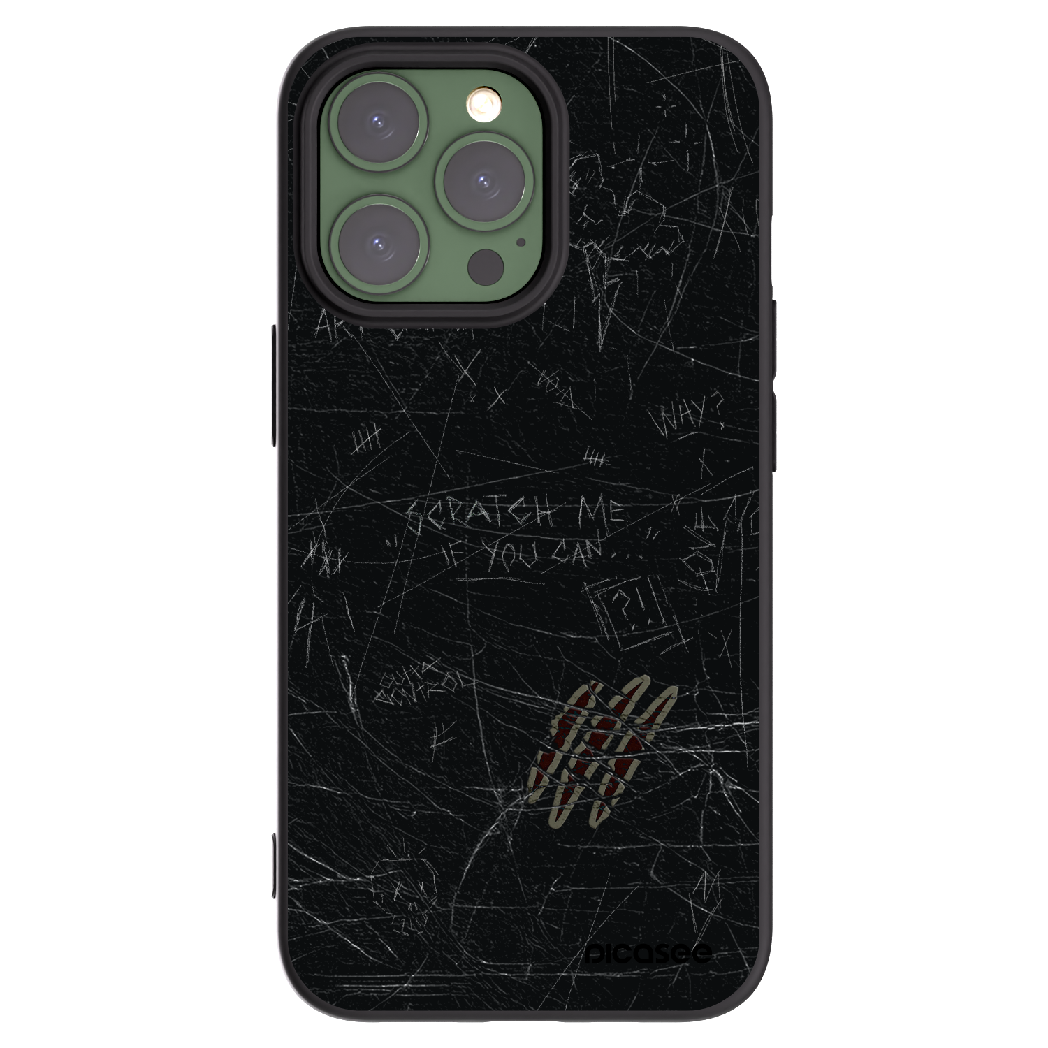 Picasee silikonski črni ovitek za Apple iPhone 13 Pro - SCRATCH