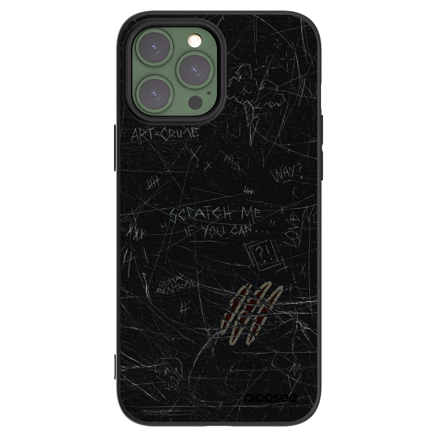 Picasee silikonski črni ovitek za Apple iPhone 13 Pro Max - SCRATCH