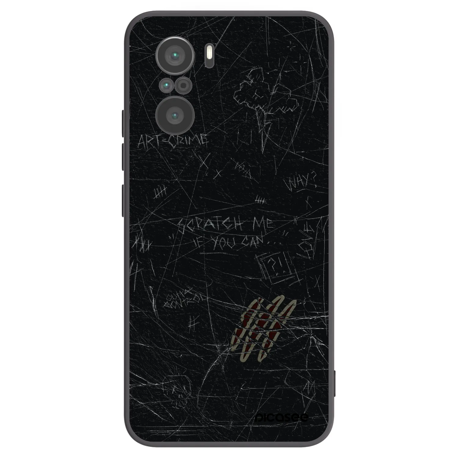 Picasee silikonski črni ovitek za Xiaomi Poco F3 - SCRATCH