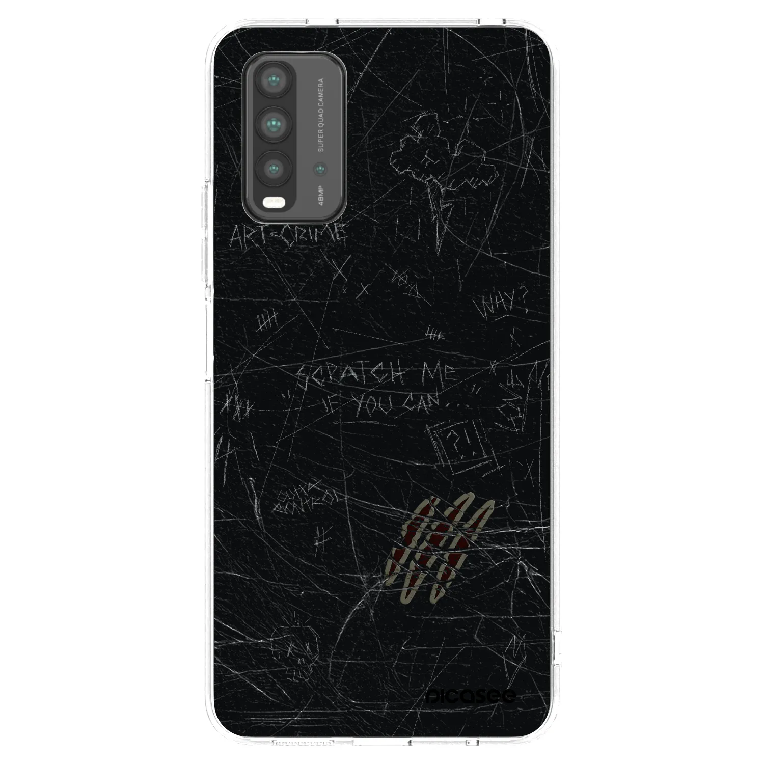 Picasee silikonski črni ovitek za Xiaomi Redmi 9T - SCRATCH