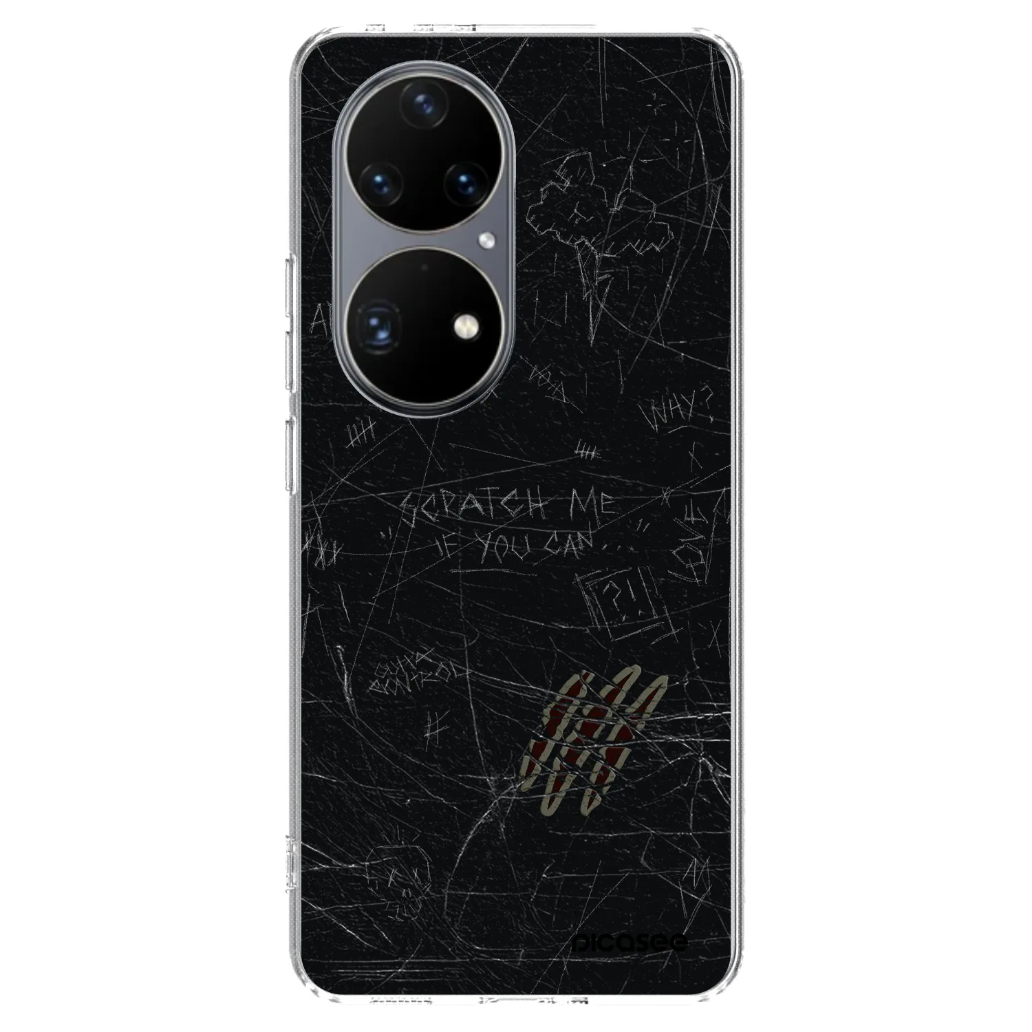 Picasee silikonski prozorni ovitek za Huawei P50 - SCRATCH