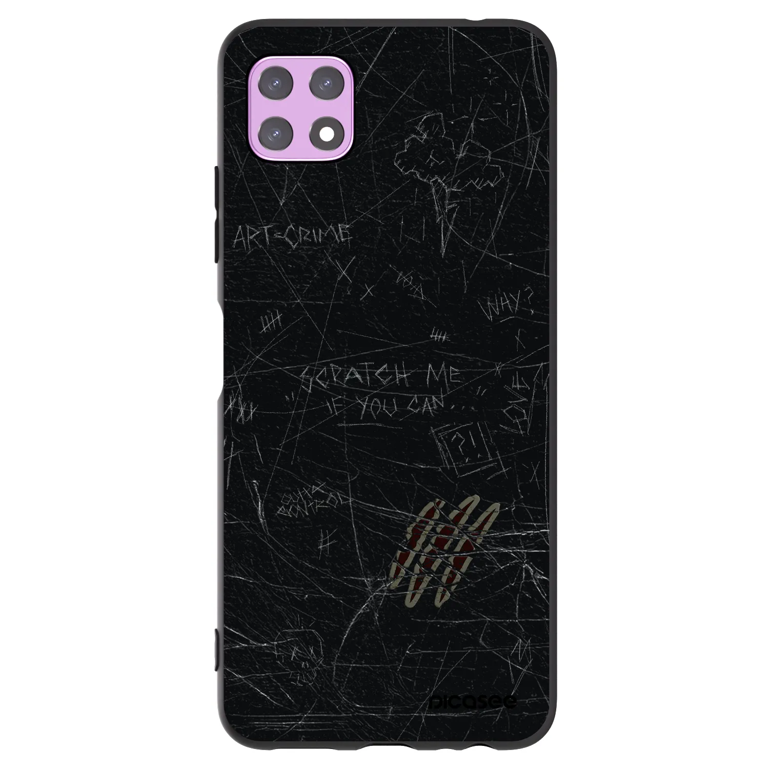 Picasee silikonski črni ovitek za Samsung Galaxy A22 A226B 5G - SCRATCH